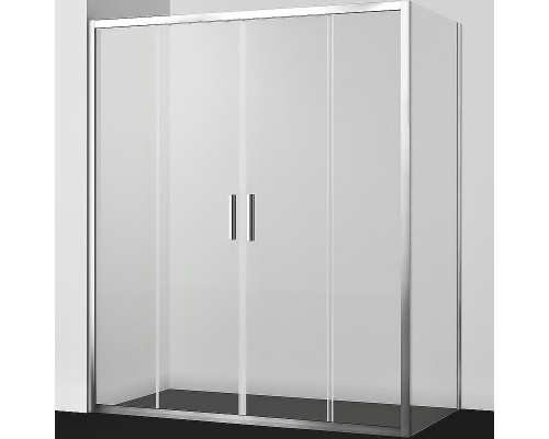 Душевой уголок WasserKRAFT Lippe 170x80 45S53 профиль Серебристый стекло прозрачное