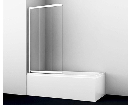 Шторка на ванну WasserKRAFT Main 80 41S02-80WS профиль Хром стекло прозрачное