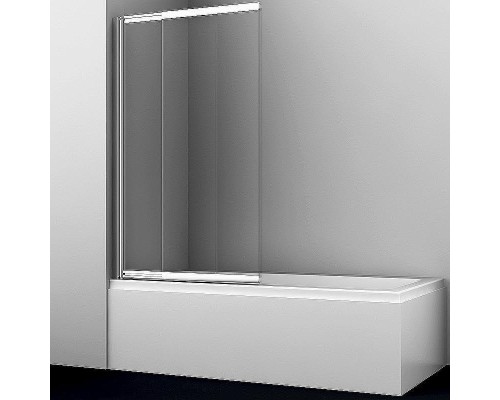 Шторка на ванну WasserKRAFT Main 80 41S02-80WS профиль Хром стекло прозрачное
