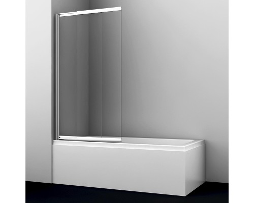 Шторка на ванну WasserKRAFT Main 80 41S02-80 профиль Хром стекло прозрачное