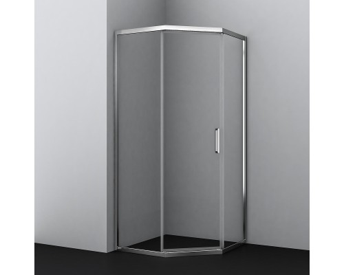 Душевой уголок WasserKRAFT Naab 100x100 86S38 профиль Хром стекло прозрачное