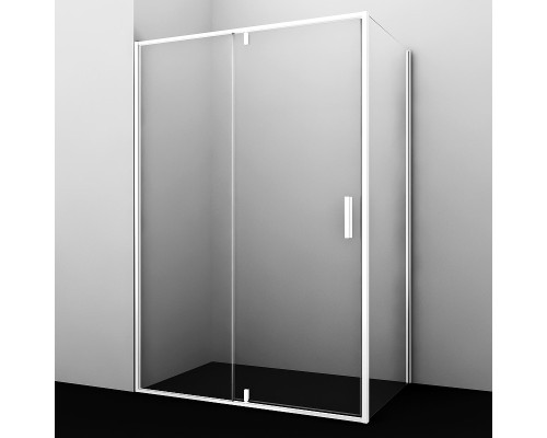 Душевой уголок WasserKRAFT Neime 120x90 19P07 профиль Белый матовый стекло прозрачное