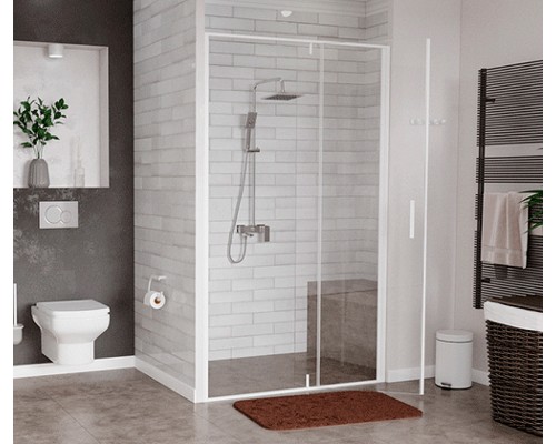 Душевой уголок WasserKRAFT Neime 120x90 19P07 профиль Белый матовый стекло прозрачное