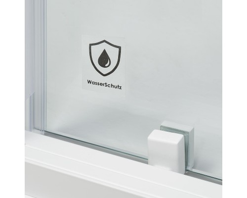 Душевая дверь WasserKRAFT Rhin 100 44S12 профиль Белый стекло прозрачное