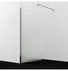 Душевая перегородка WasserKRAFT Rur 100 30W44GR-FL профиль Графит стекло рифленое