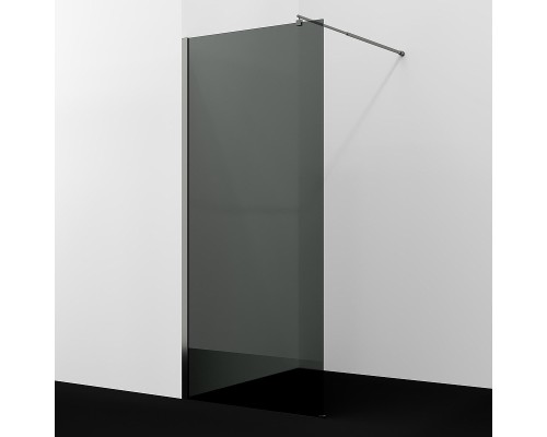 Душевая перегородка WasserKRAFT Rur 100 30W44GR-TG профиль Графит стекло тонированное