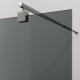 Душевая перегородка WasserKRAFT Rur 100 30W44GR-TG профиль Графит стекло тонированное