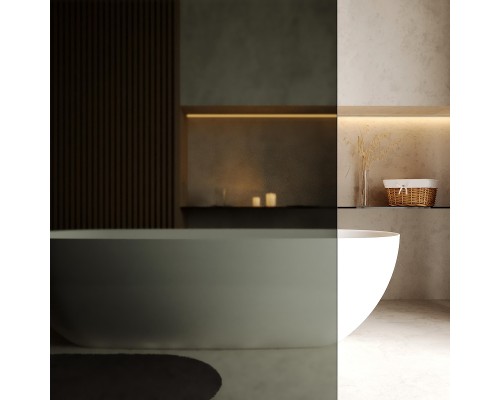 Душевая перегородка WasserKRAFT Rur 100 30W44GR-TG профиль Графит стекло тонированное