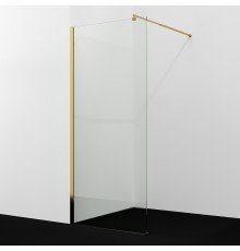 Душевая перегородка WasserKRAFT Rur 100 30W44PG профиль Золото глянцевое стекло прозрачное