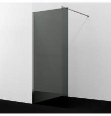 Душевая перегородка WasserKRAFT Rur 110 30W46GR-TG профиль Графит стекло тонированное