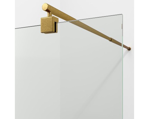 Душевая перегородка WasserKRAFT Rur 90 30W39BG профиль цвет Золото матовое стекло прозрачное