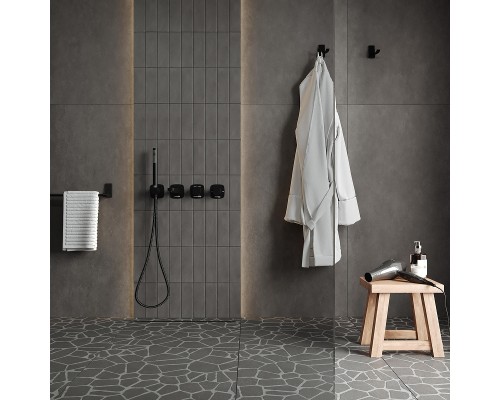 Душевая перегородка WasserKRAFT Rur 90 30W39BG профиль цвет Золото матовое стекло прозрачное