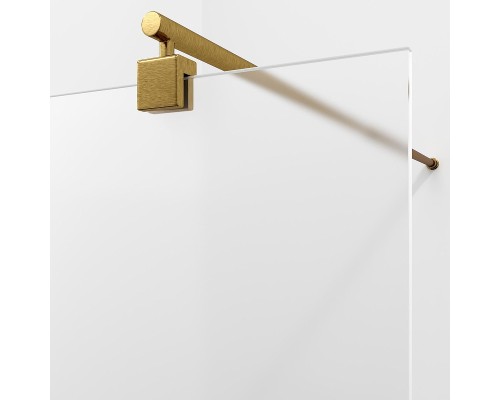 Душевая перегородка WasserKRAFT Rur 90 30W39BG-MG профиль цвет Золото матовое стекло матовое