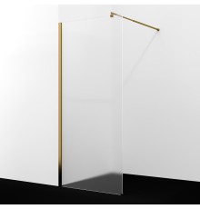 Душевая перегородка WasserKRAFT Rur 90 30W39BG-MG профиль цвет Золото матовое стекло матовое