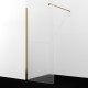 Душевая перегородка WasserKRAFT Rur 90 30W39BG-MG профиль цвет Золото матовое стекло матовое