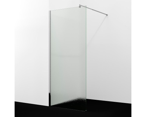 Душевая перегородка WasserKRAFT Rur 90 30W39-TXG профиль цвет Хром стекло текстурное