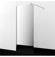 Душевая перегородка WasserKRAFT Rur 120 30W40BN-MR профиль цвет Никель стекло зеркальное