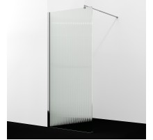 Душевая перегородка WasserKRAFT Rur 120 30W40-FL профиль цвет Хром стекло рифленое
