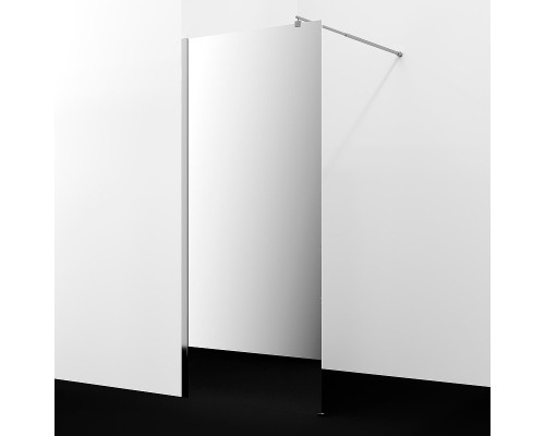 Душевая перегородка WasserKRAFT Rur 120 30W40-MR профиль цвет Хром стекло зеркальное