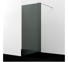 Душевая перегородка WasserKRAFT Rur 120 30W40-TG профиль цвет Хром стекло тонированное