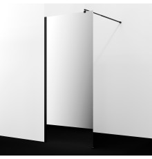 Душевая перегородка WasserKRAFT Rur 100 30W44MB-MR профиль цвет Черный матовый стекло зеркальное