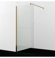 Душевая перегородка WasserKRAFT Rur 110 30W46BG профиль цвет Золото матовое стекло прозрачное