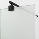 Душевая перегородка WasserKRAFT Rur 110 30W46MB-TXG профиль цвет Черный матовый стекло текстурное