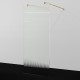 Душевая перегородка WasserKRAFT Vechte 90 60W39PG-FL профиль Золото глянцевое стекло рифленое