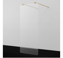 Душевая перегородка WasserKRAFT Vechte 90 60W39PG-MG профиль Золото глянцевое стекло матовое