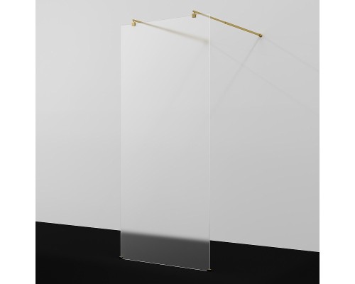 Душевая перегородка WasserKRAFT Vechte 90 60W39PG-MG профиль Золото глянцевое стекло матовое