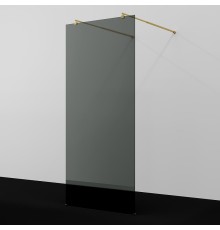 Душевая перегородка WasserKRAFT Vechte 90 60W39PG-TG профиль Золото глянцевое стекло тонированное