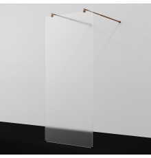 Душевая перегородка WasserKRAFT Vechte 90 60W39RG-MG профиль Розовое золото стекло матовое