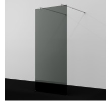 Душевая перегородка WasserKRAFT Vechte 90 60W39-TG профиль Хром стекло тонированное