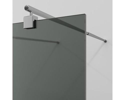 Душевая перегородка WasserKRAFT Vechte 90 60W39-TG профиль Хром стекло тонированное