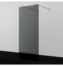 Душевая перегородка WasserKRAFT Vechte 120 60W40BN-TG профиль Никель стекло тонированное