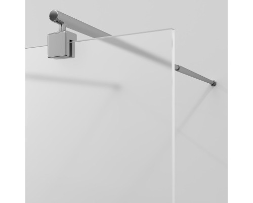 Душевая перегородка WasserKRAFT Vechte 120 60W40-MG профиль Хром стекло матовое