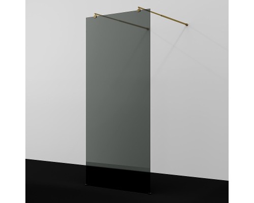 Душевая перегородка WasserKRAFT Vechte 100 60W44BN-TG профиль Никель стекло тонированное