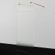 Душевая перегородка WasserKRAFT Vechte 110 60W46BG-FL профиль Золото матовое стекло рифленое