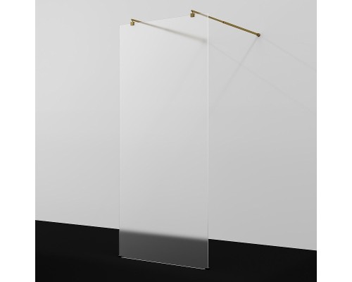 Душевая перегородка WasserKRAFT Vechte 110 60W46BG-MG профиль Золото матовое стекло матовое