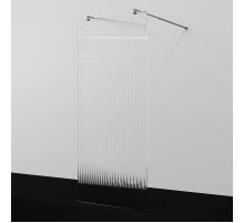 Душевая перегородка WasserKRAFT Vechte 110 60W46GR-FL профиль Графит стекло рифленое