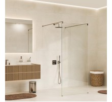 Душевая перегородка WasserKRAFT Vechte 110 60W46BN профиль Никель стекло прозрачное