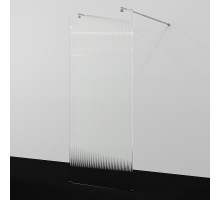 Душевая перегородка WasserKRAFT Vechte 110 60W46-FL профиль Хром стекло рифленое