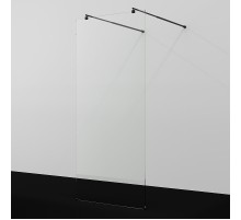 Душевая перегородка WasserKRAFT Vechte 110 60W46MB профиль Черный стекло прозрачное