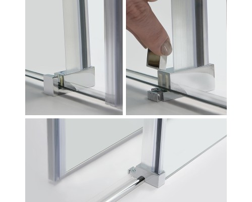 Душевой уголок WasserKRAFT Vils 110x80 56R14 профиль Хром стекло прозрачное