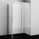 Душевой уголок WasserKRAFT Vils 100x80 56R17 профиль Хром стекло прозрачное