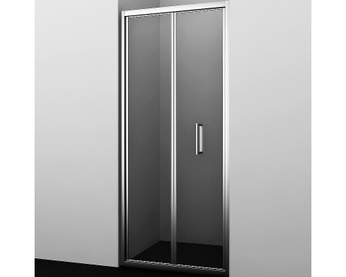 Душевая дверь WasserKRAFT Weser 100 78F12 профиль Хром стекло прозрачное