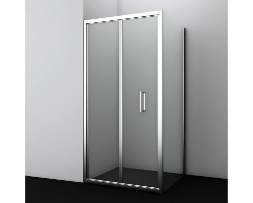 Душевой уголок WasserKRAFT Weser 100x90 78F22 профиль Хром стекло прозрачное