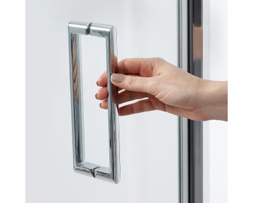 Душевой уголок WasserKRAFT Weser 100x90 78F22 профиль Хром стекло прозрачное