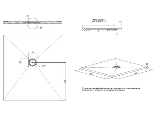 Душевой поддон из искусственного камня Allen Brau Priority 100x90 8.31004-CGM цвет Зеленый
