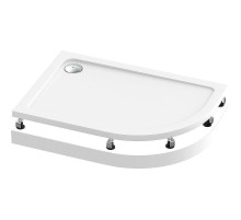 Акриловый поддон для душа Bas Раунд 120х80 L ПН00069 Белый